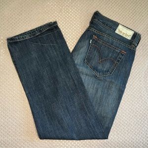 Levi's Selvedge Premium Color Stitch Medium-Dark Loose Fit White Tab/Label Jeans